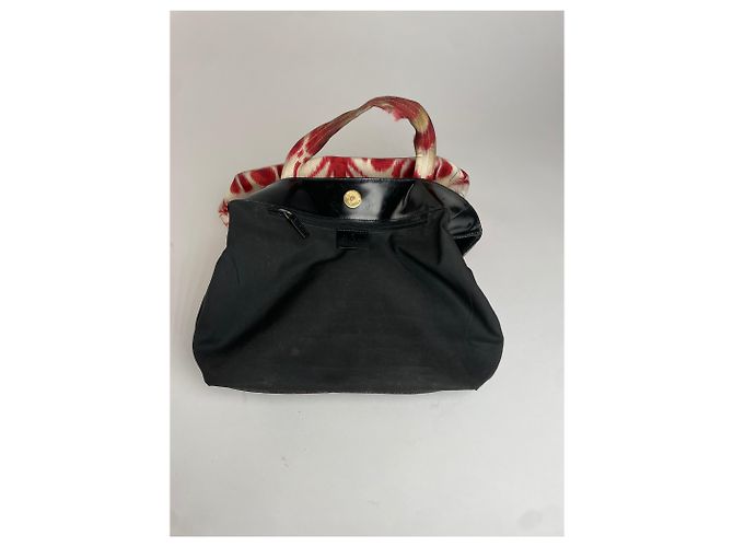 Vintage Gucci abstrakte Handtasche weiß rot - Ansicht 3