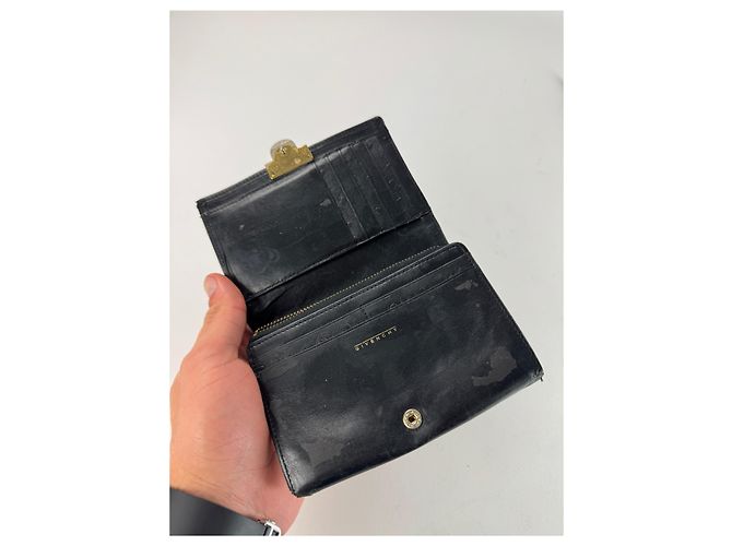 Vintage Givenchy Ostrich Leather Wallet Black - view 7