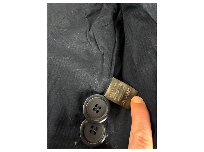 Vintage Isabel Marant Denim-Trenchcoat M Schwarz - Ansicht 10