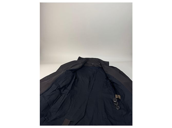 Vintage Isabel Marant Denim-Trenchcoat M Schwarz - Ansicht 12