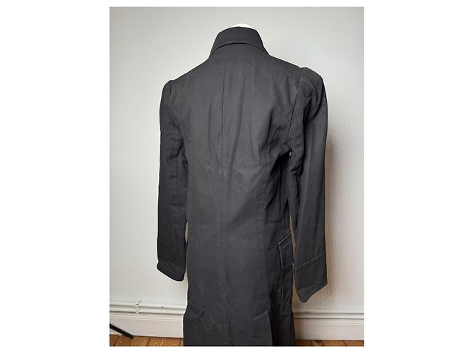 Vintage Isabel Marant Denim-Trenchcoat M Schwarz - Ansicht 14