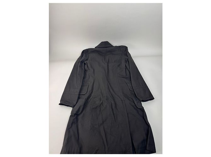 Vintage Isabel Marant Denim-Trenchcoat M Schwarz - Ansicht 6
