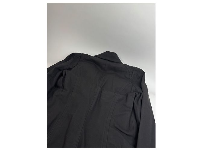 Vintage Isabel Marant Denim-Trenchcoat M Schwarz - Ansicht 8