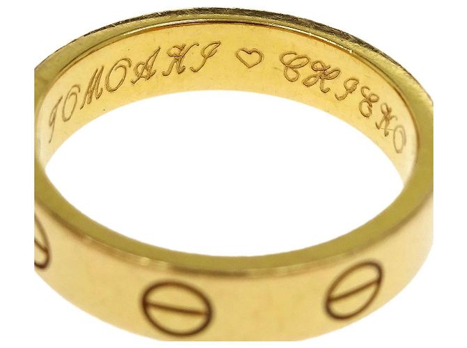 Aliança de Casamento Cartier Love 1 Diamante Ouro Rosa 18K com Diamante Dourado - vista 2