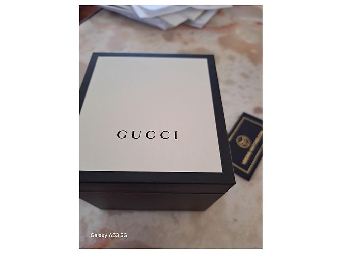 Gucci Ebony Uhr aus Leder 46mm Ebenholz - Ansicht 3