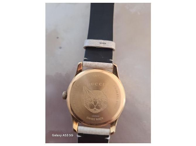 Relógio Gucci de couro cor de avelã 46mm - vista 4
