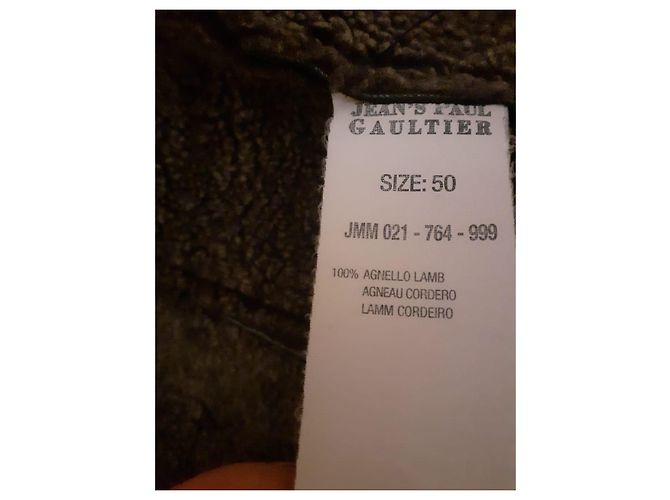 Jean Paul Gaultier Biker Jacke Dunkelgrau Lamm Anthrazitgrau - Ansicht 10