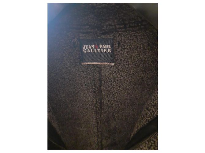 Jean Paul Gaultier Biker Jacke Dunkelgrau Lamm Anthrazitgrau - Ansicht 7