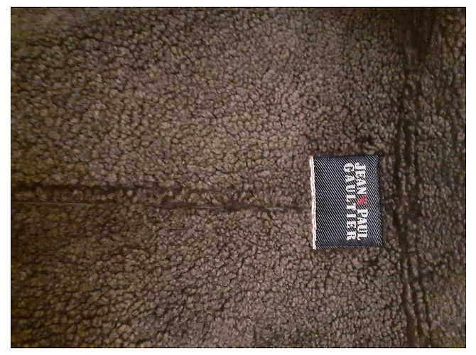 Jean Paul Gaultier Biker Jacke Dunkelgrau Lamm Anthrazitgrau - Ansicht 9