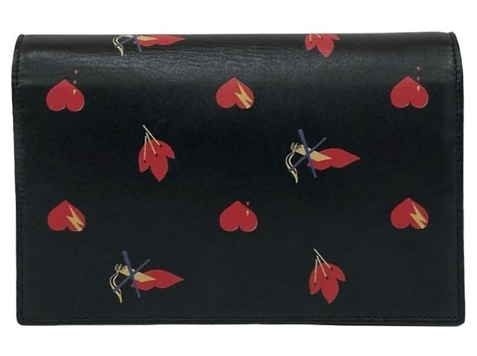 Borsa a spalla in pelle Kate di Yves Saint Laurent Nero Rosso - vista 3