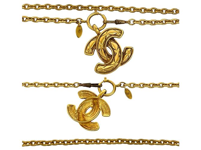 Collana a catena GP con motivo Coco Mark di CHANEL D'oro - vista 2
