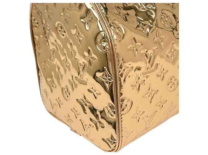 Louis Vuitton Speedy Monogram Miroir PVC 30 D'oro - vista 7