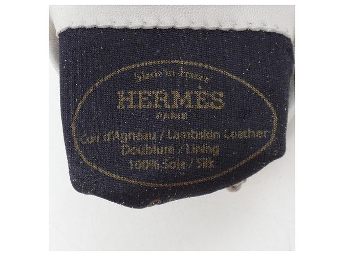 Hermès Guanti Grigi Caldi Hermes Marrone - vista 3