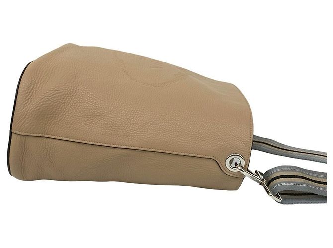 Bolsa de ombro em couro Vitello Phoenix bege da Prada - vista 6