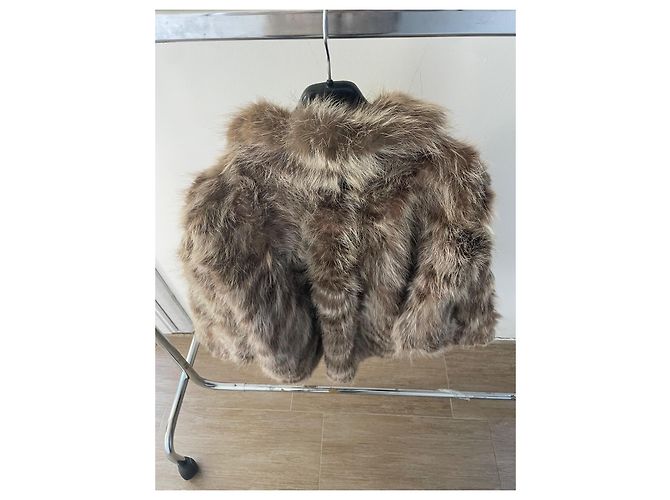 Autre Marque Abrigos de piel Marc Pochet Beige - vista 4