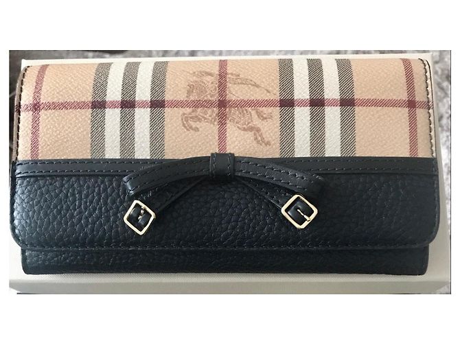 Cartera Burberry Check de lona y cuero Multicolor - vista 3