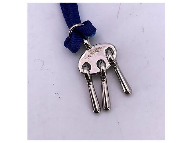 Ring Hermès Collana Bracciale Charm Mors A Jouet Tourbillon de Colori Hermes Blu - vista 4
