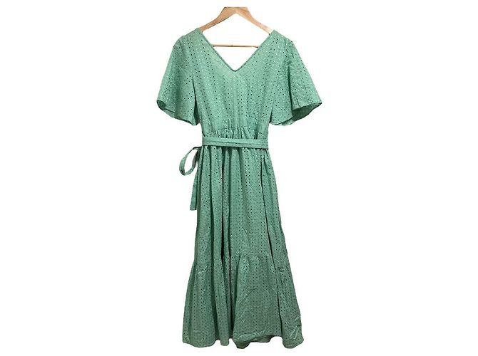 Autre Marque OBLI Besticktes Kleid Grün - Ansicht 2