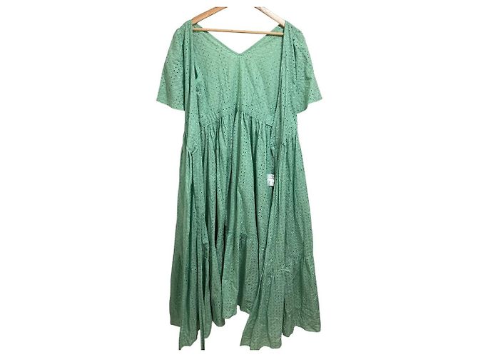 Autre Marque OBLI Besticktes Kleid Grün - Ansicht 3