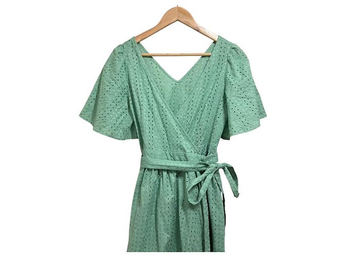 Autre Marque OBLI Besticktes Kleid Grün - Ansicht 4
