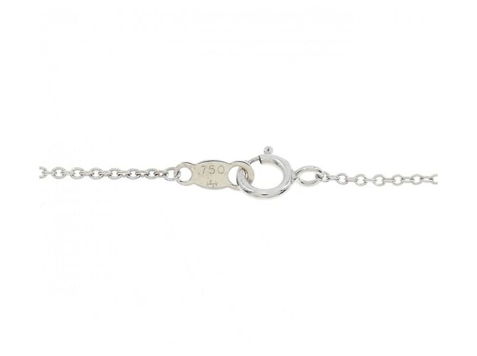 Autre Marque Collana in oro bianco e zaffiro Au750 Argento - vista 5