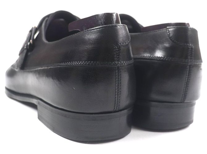 Autre Marque Berluti Leder Monk Strap Schuhe Lila Dunkelviolett - Ansicht 3