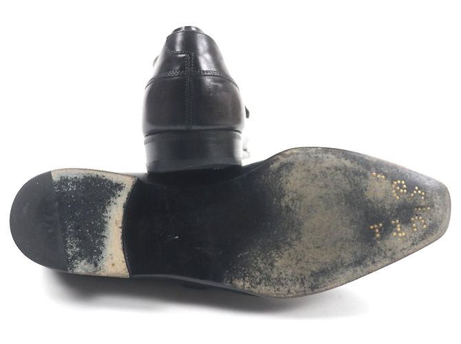 Autre Marque Berluti Leder Monk Strap Schuhe Lila Dunkelviolett - Ansicht 4