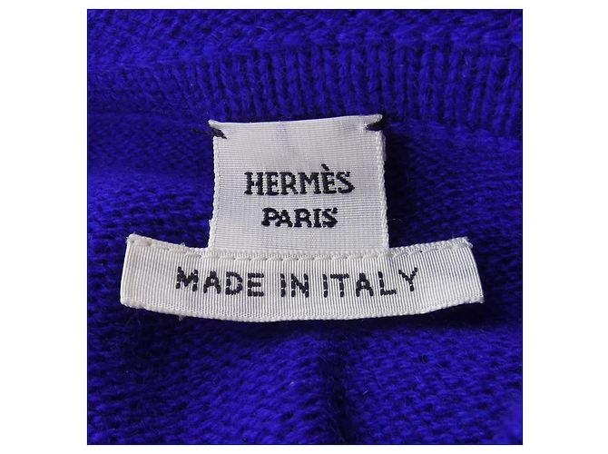 Kaschmir-Strickwaren von Hermès Blau - Ansicht 4