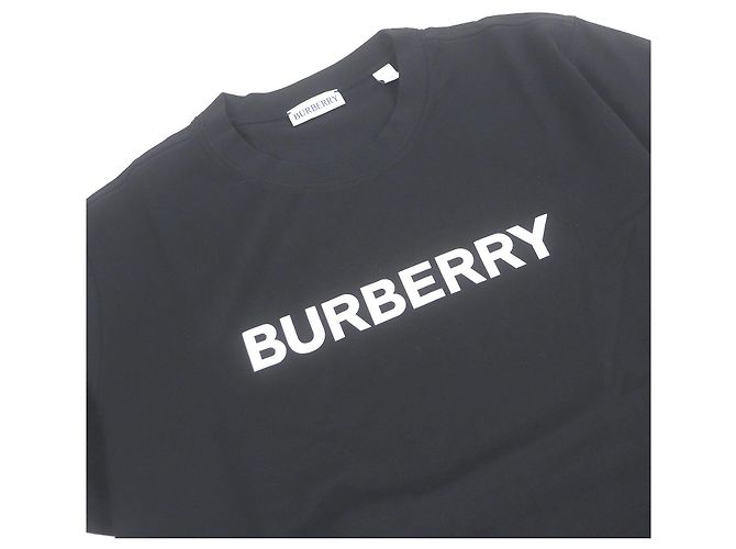 Camiseta de algodón con estampado del logo Burberry Negro - vista 2
