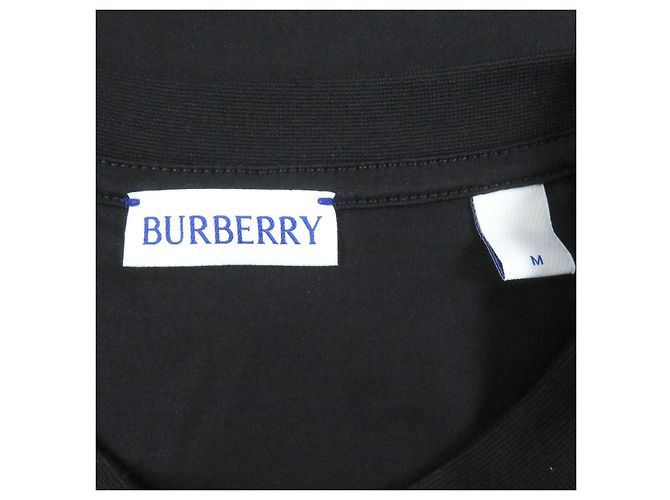 Camiseta de algodón con estampado del logo Burberry Negro - vista 5