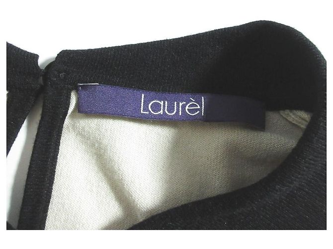 Autre Marque Laurel Strickpullover Schwarz Beige - Ansicht 4