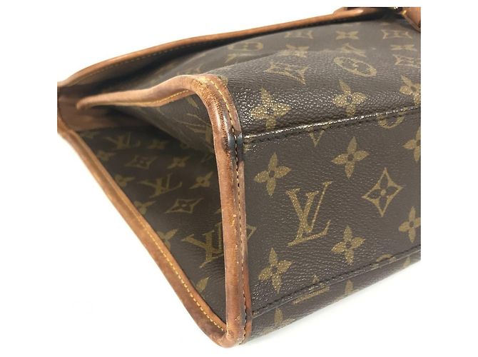 Bolsa Beverly Monogram Louis Vuitton Marrom - vista 6