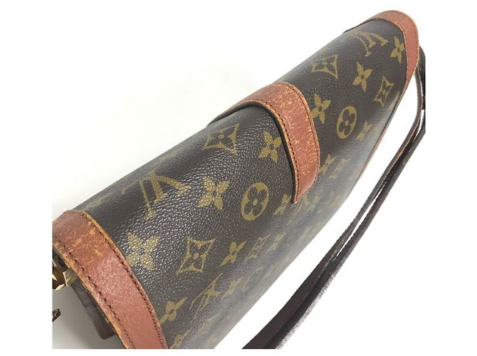 Vintage Schultertasche Rondo Point Monogram Louis Vuitton Braun - Ansicht 12