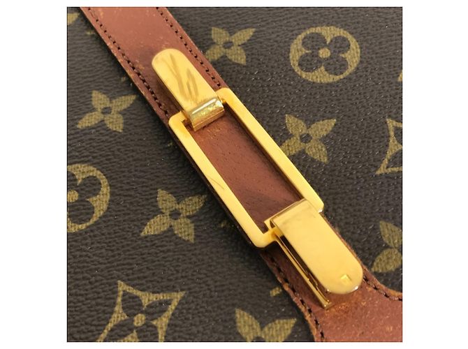 Vintage Schultertasche Rondo Point Monogram Louis Vuitton Braun - Ansicht 13