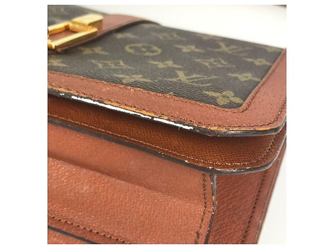 Vintage Schultertasche Rondo Point Monogram Louis Vuitton Braun - Ansicht 6