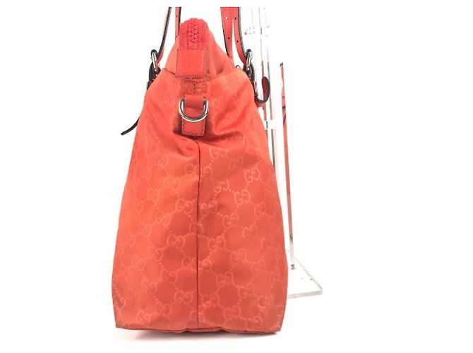 Borsa Tote Gucci GG Logo Arancione - vista 4