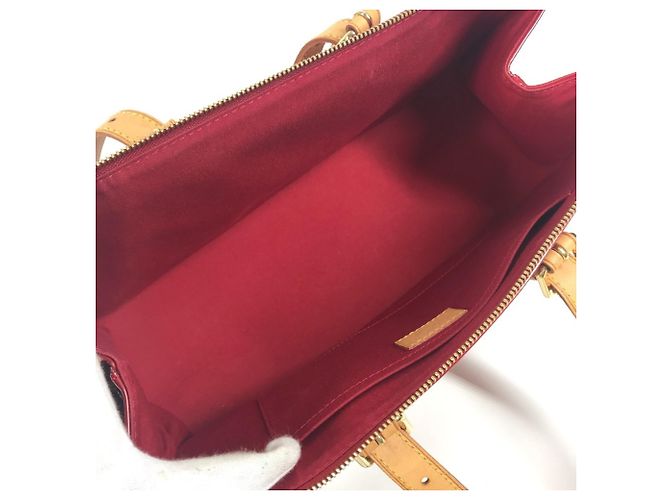 Rosewood Borsa tote Monogram Vernis Louis Vuitton Rosso - vista 12