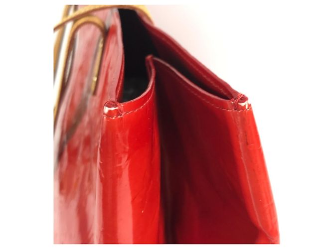 Borsa Reed GM in Monogram Vernis Louis Vuitton Rosso - vista 11