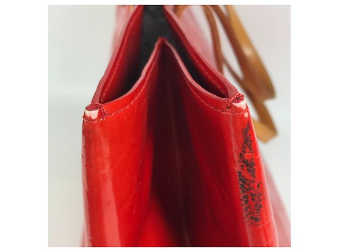 Borsa Reed GM in Monogram Vernis Louis Vuitton Rosso - vista 12