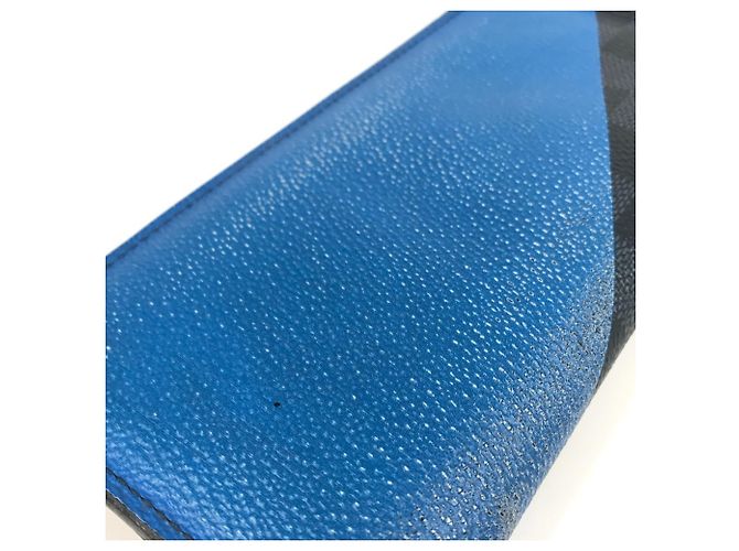 Brazza Louis Vuitton N41593 Damier Cobalt Bifold Langbörse Weiß Rot Blau Marineblau - Ansicht 10