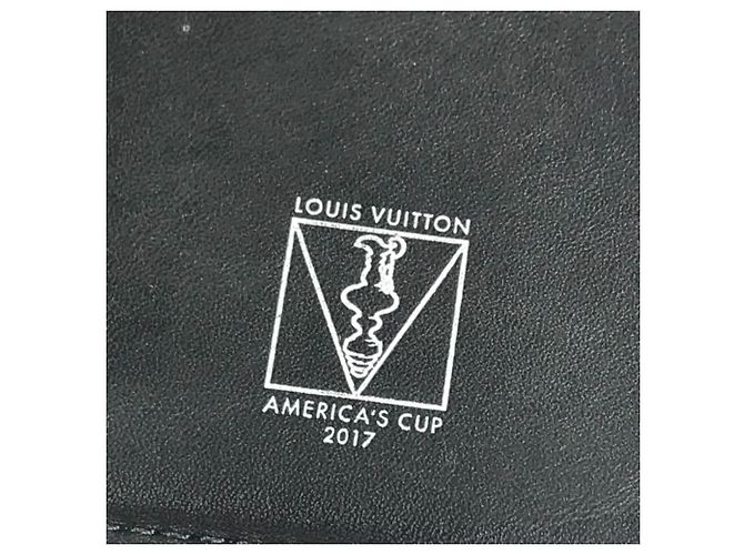 Brazza Louis Vuitton N41593 Damier Cobalt Bifold Langbörse Weiß Rot Blau Marineblau - Ansicht 12