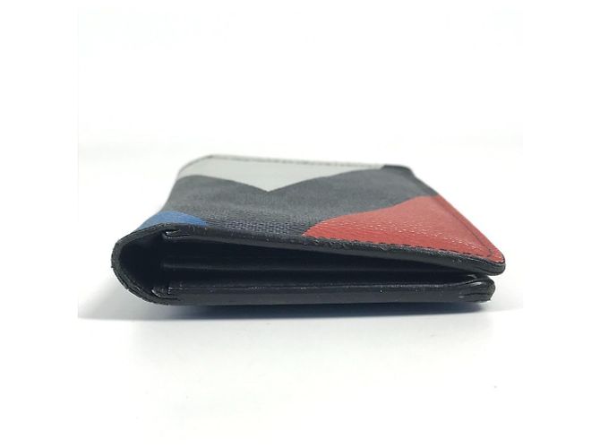 Brazza Louis Vuitton N41593 Damier Cobalt Bifold Langbörse Weiß Rot Blau Marineblau - Ansicht 4