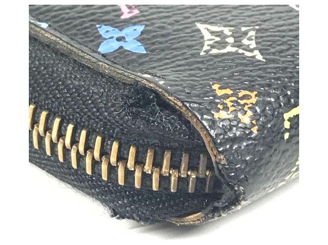Louis Vuitton Monogram Multicolore Zippy Wallet Black Multiple colors - view 11