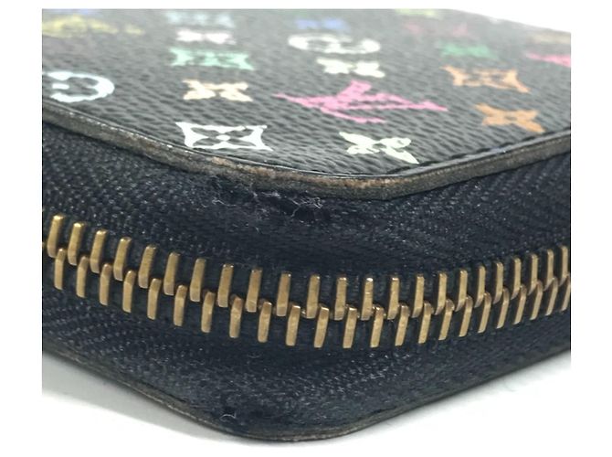 Louis Vuitton Monogram Multicolore Zippy Wallet Black Multiple colors - view 7