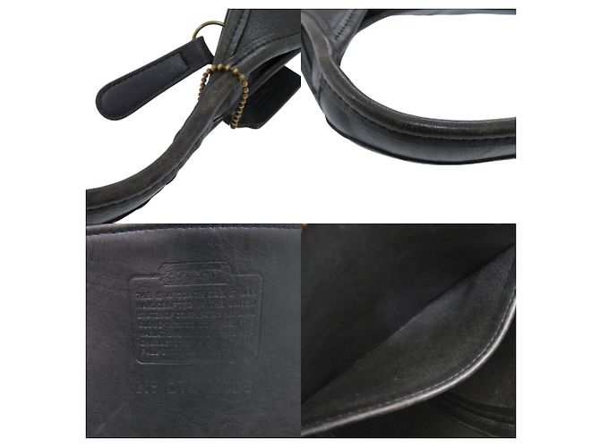 Borsa a mano in pelle nera Coach Ergo Nero - vista 7