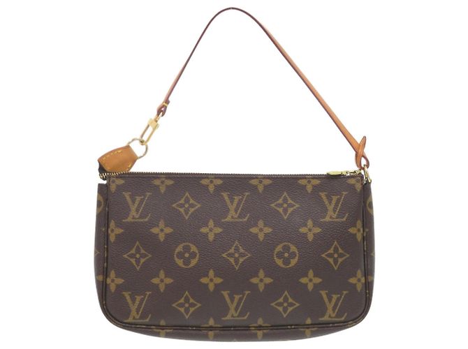 Pochette Accessoires Monogram Louis Vuitton Marrone Monogramma - vista 2
