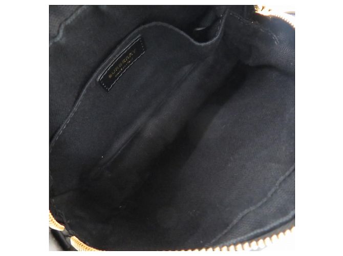 Borsa a tracolla in pelle Burberry con monogramma TB Nero - vista 5