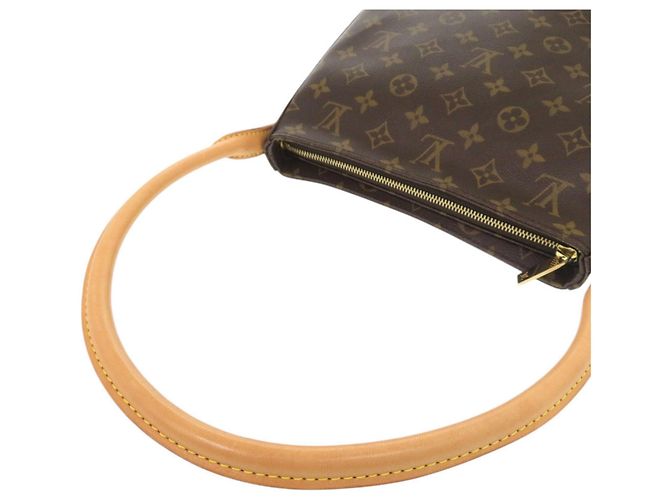 Borsa a Spalla Looping MM Monogramma Louis Vuitton Marrone - vista 5