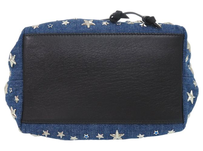 Borsa a corda JUNO S Star Studs di Jimmy Choo Nero Blu - vista 4