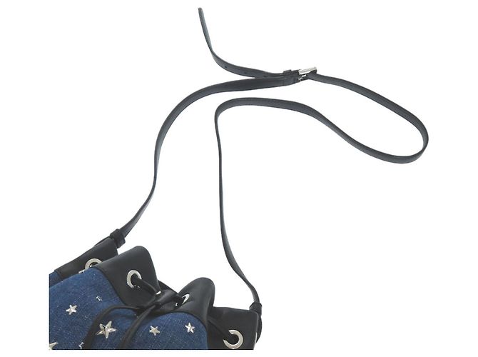 Borsa a corda JUNO S Star Studs di Jimmy Choo Nero Blu - vista 5